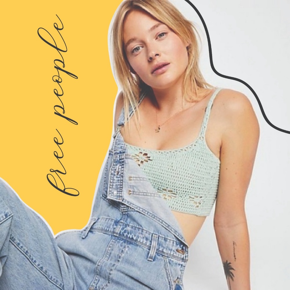 Free People Crochet Festival Top